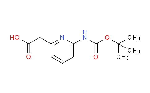 CAS No. 408367-22-6, 2-(6-((tert-Butoxycarbonyl)amino)pyridin-2-yl)acetic acid
