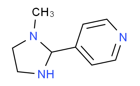 CAS No. 102495-05-6, 4-(1-methylimidazolidin-2-yl)pyridine
