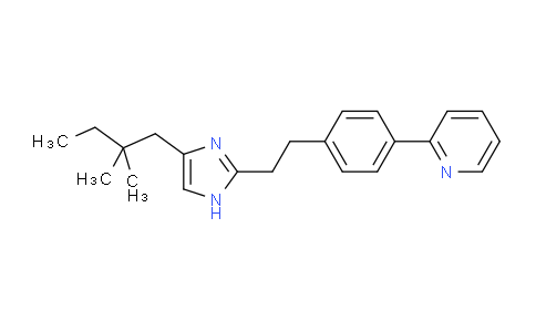 CAS No. 1021937-07-4, 2-(4-(2-(4-(2,2-Dimethylbutyl)-1H-imidazol-2-yl)ethyl)phenyl)pyridine