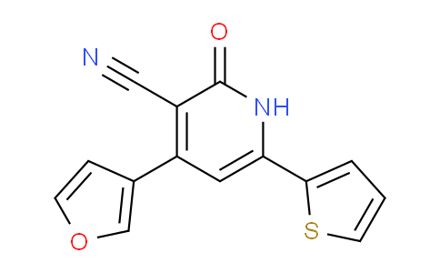 CAS No. 956117-78-5, 4-(furan-3-yl)-2-oxo-6-(thiophen-2-yl)-1,2-dihydropyridine-3-carbonitrile