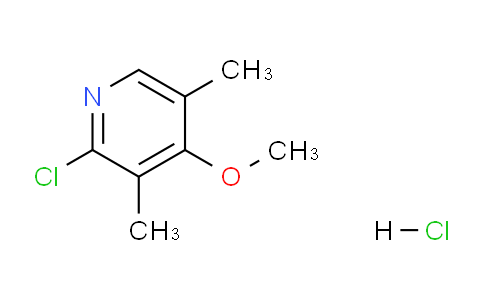 CAS No. 110464-98-7, 2-chloro-4-methoxy-3,5-dimethylpyridine hydrochloride