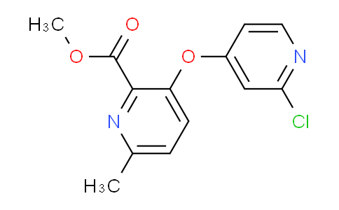 CAS No. 1117684-86-2, methyl 3-((2-chloropyridin-4-yl)oxy)-6-methylpicolinate