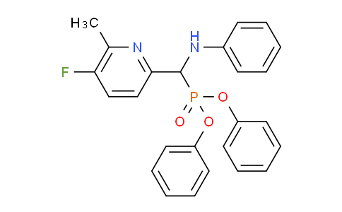 CAS No. 1132610-60-6, diphenyl ((5-fluoro-6-methylpyridin-2-yl)(phenylamino)methyl)phosphonate
