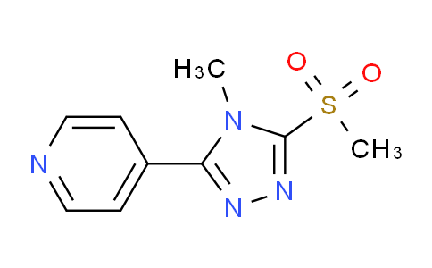 CAS No. 116850-57-8, 4-(4-methyl-5-(methylsulfonyl)-4H-1,2,4-triazol-3-yl)pyridine