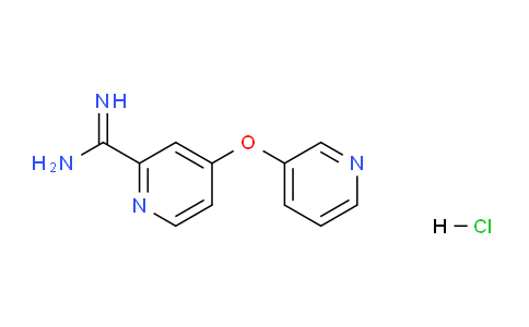 CAS No. 1179362-89-0, 4-(pyridin-3-yloxy)picolinimidamide hydrochloride