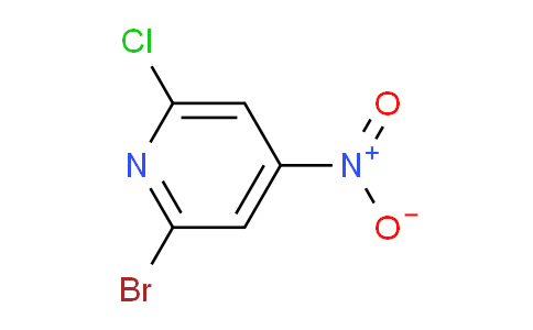 CAS No. 1206250-42-1, 2-Bromo-6-chloro-4-nitropyridine