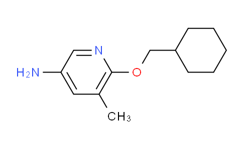 CAS No. 1248601-77-5, 6-(cyclohexylmethoxy)-5-methylpyridin-3-amine