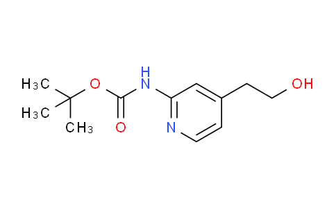 CAS No. 1220627-15-5, tert-Butyl (4-(2-hydroxyethyl)pyridin-2-yl)carbamate