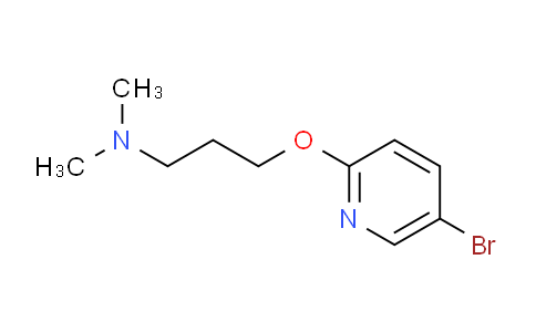 CAS No. 1248399-37-2, 3-((5-Bromopyridin-2-yl)oxy)-N,N-dimethylpropan-1-amine