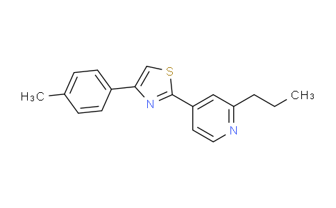 CAS No. 125256-00-0, 2-(2-propylpyridin-4-yl)-4-(p-tolyl)thiazole