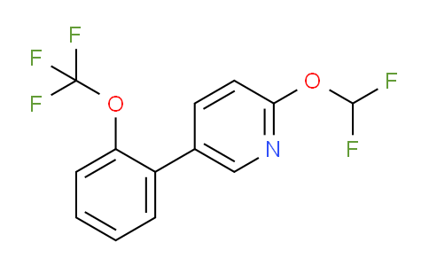 CAS No. 1261836-74-1, 2-(difluoromethoxy)-5-(2-(trifluoromethoxy)phenyl)pyridine