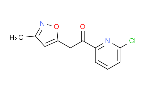 CAS No. 1260783-70-7, 1-(6-chloropyridin-2-yl)-2-(3-methylisoxazol-5-yl)ethan-1-one