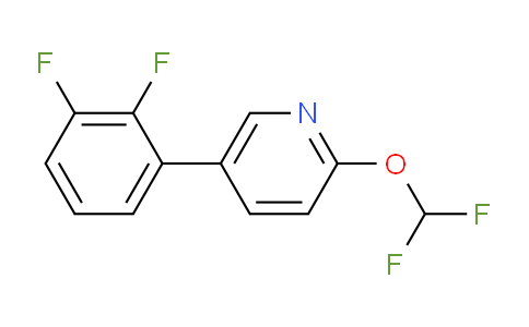 CAS No. 1261764-07-1, 2-(difluoromethoxy)-5-(2,3-difluorophenyl)pyridine