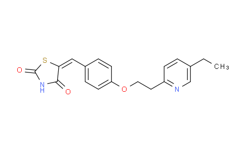 CAS No. 144809-28-9, 5-(4-(2-(5-Ethylpyridin-2-yl)ethoxy)benzylidene)thiazolidine-2,4-dione