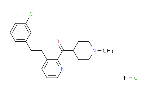 CAS No. 119770-60-4, (3-(3-chlorophenethyl)pyridin-2-yl)(1-methylpiperidin-4-yl)methanone hydrochloride