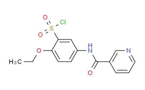 CAS No. 680618-09-1, 2-Ethoxy-5-[(pyridine-3-carbonyl)-amino]-benzenesulfonyl chloride