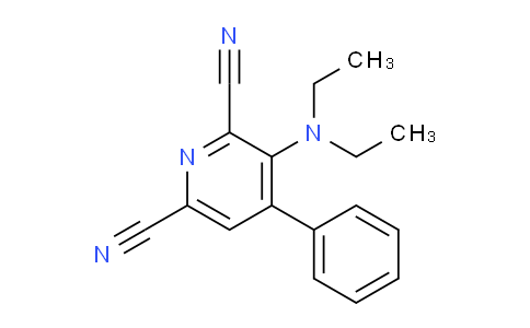 CAS No. 75928-86-8, 3-(diethylamino)-4-phenylpyridine-2,6-dicarbonitrile