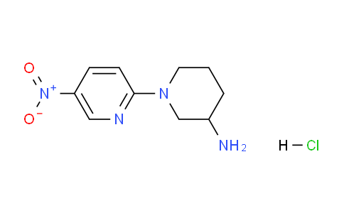 CAS No. 1185309-50-5, 1-(5-nitropyridin-2-yl)piperidin-3-amine hydrochloride