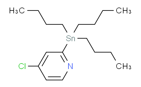 CAS No. 1204580-71-1, 4-Chloro-2-(tributylstannyl)pyridine