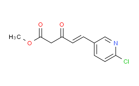 CAS No. 1233055-23-6, methyl (E)-5-(6-chloropyridin-3-yl)-3-oxopent-4-enoate
