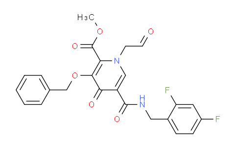 CAS No. 1229006-25-0, methyl 3-(benzyloxy)-5-((2,4-difluorobenzyl)carbamoyl)-4-oxo-1-(2-oxoethyl)-1,4-dihydropyridine-2-carboxylate