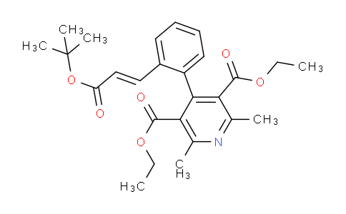 CAS No. 130996-24-6, diethyl (E)-4-(2-(3-(tert-butoxy)-3-oxoprop-1-en-1-yl)phenyl)-2,6-dimethylpyridine-3,5-dicarboxylate