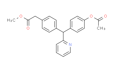 CAS No. 1336-29-4, methyl 2-(4-((4-acetoxyphenyl)(pyridin-2-yl)methyl)phenyl)acetate
