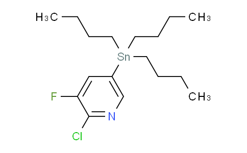 CAS No. 405556-97-0, 2-Chloro-3-fluoro-5-(tributylstannyl)pyridine