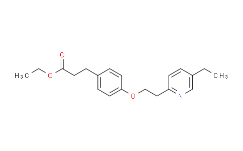 CAS No. 868754-42-1, ethyl 3-(4-(2-(5-ethylpyridin-2-yl)ethoxy)phenyl)propanoate