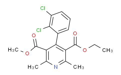CAS No. 96382-71-7, 3-ethyl 5-methyl 4-(2,3-dichlorophenyl)-2,6-dimethylpyridine-3,5-dicarboxylate