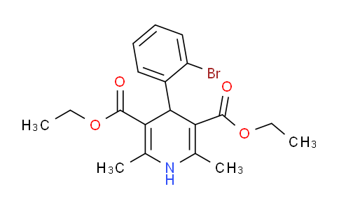 CAS No. 103890-74-0, diethyl 4-(2-bromophenyl)-2,6-dimethyl-1,4-dihydropyridine-3,5-dicarboxylate