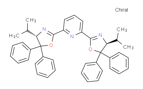 CAS No. 162213-03-8, 2,6-bis((S)-4-isopropyl-5,5-diphenyl-4,5-dihydrooxazol-2-yl)pyridine