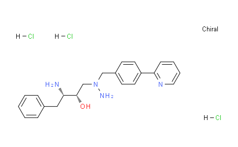 CAS No. 198904-87-9, (2S,3S)-3-Amino-4-phenyl-1-(1-(4-(pyridin-2-yl)benzyl)hydrazinyl)butan-2-ol trihydrochloride