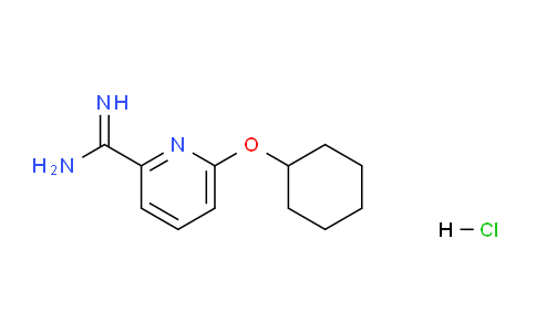CAS No. 1179361-74-0, 6-(cyclohexyloxy)picolinimidamide hydrochloride