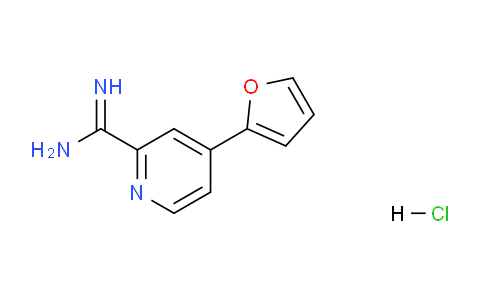 CAS No. 1179361-65-9, 4-(furan-2-yl)picolinimidamide hydrochloride
