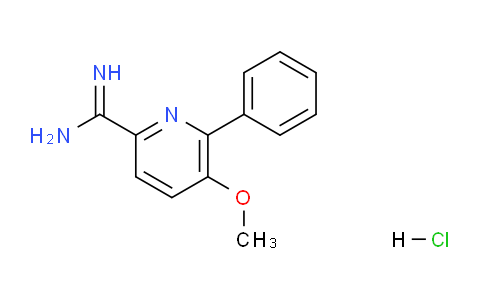 CAS No. 1179361-85-3, 5-methoxy-6-phenylpicolinimidamide hydrochloride