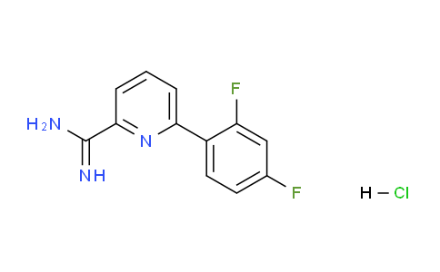 CAS No. 1179361-86-4, 6-(2,4-difluorophenyl)picolinimidamide hydrochloride