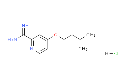 CAS No. 1179360-76-9, 4-(isopentyloxy)picolinimidamide hydrochloride