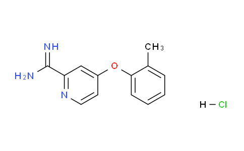 CAS No. 1179361-88-6, 4-(o-tolyloxy)picolinimidamide hydrochloride