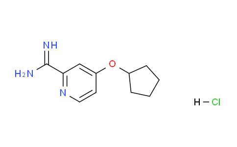 CAS No. 1179361-71-7, 4-(cyclopentyloxy)picolinimidamide hydrochloride