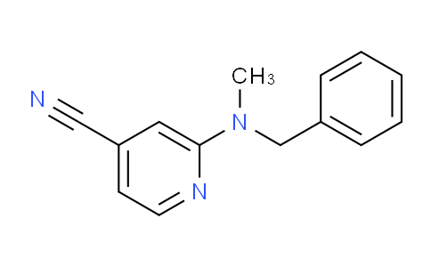 CAS No. 501378-53-6, 2-(benzyl(methyl)amino)isonicotinonitrile