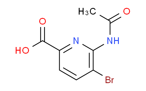 CAS No. 875208-79-0, 6-acetamido-5-bromopicolinic acid