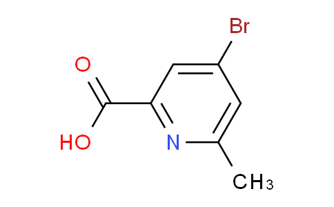 CAS No. 886372-47-0, 4-Bromo-6-methylpicolinic acid