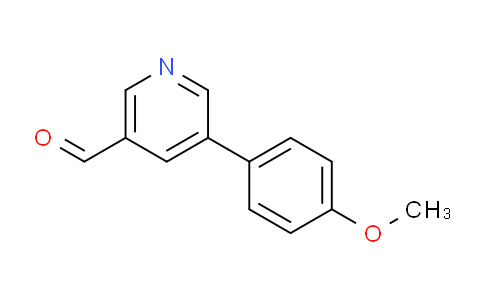 CAS No. 887973-88-8, 5-(4-methoxyphenyl)nicotinaldehyde