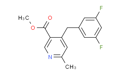 CAS No. 226718-01-0, methyl 4-(3,5-difluorobenzyl)-6-methylnicotinate