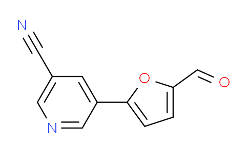 CAS No. 577975-32-7, 5-(5-formylfuran-2-yl)nicotinonitrile