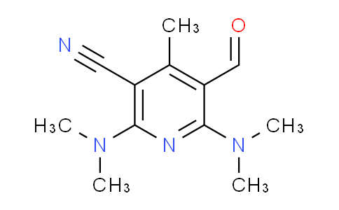 CAS No. 57959-35-0, 2,6-bis(dimethylamino)-5-formyl-4-methylnicotinonitrile