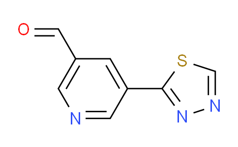 CAS No. 1346687-64-6, 5-(1,3,4-thiadiazol-2-yl)nicotinaldehyde