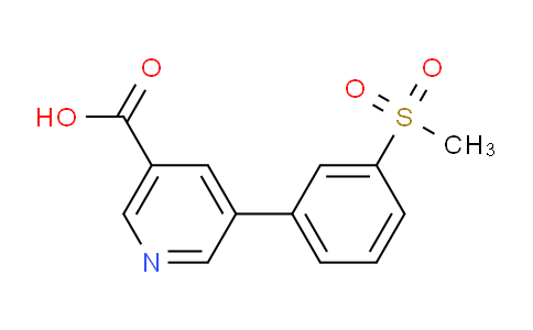 CAS No. 1261973-40-3, 5-(3-(Methylsulfonyl)phenyl)nicotinic acid