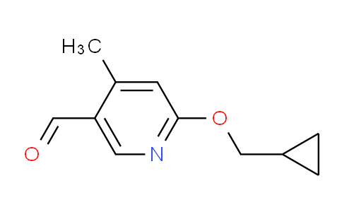 CAS No. 1289042-94-9, 6-(Cyclopropylmethoxy)-4-methylnicotinaldehyde